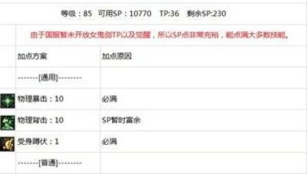 驭剑者刷图加点